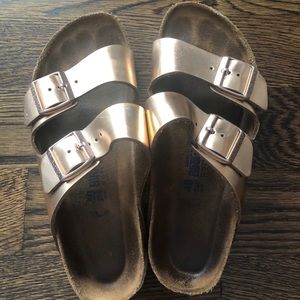 Rose Gold Birkenstocks